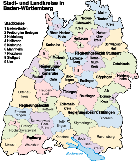 Karte Landkreis BW