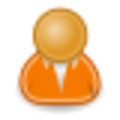 Tango Desktop Project Emblem-person-orange.svg